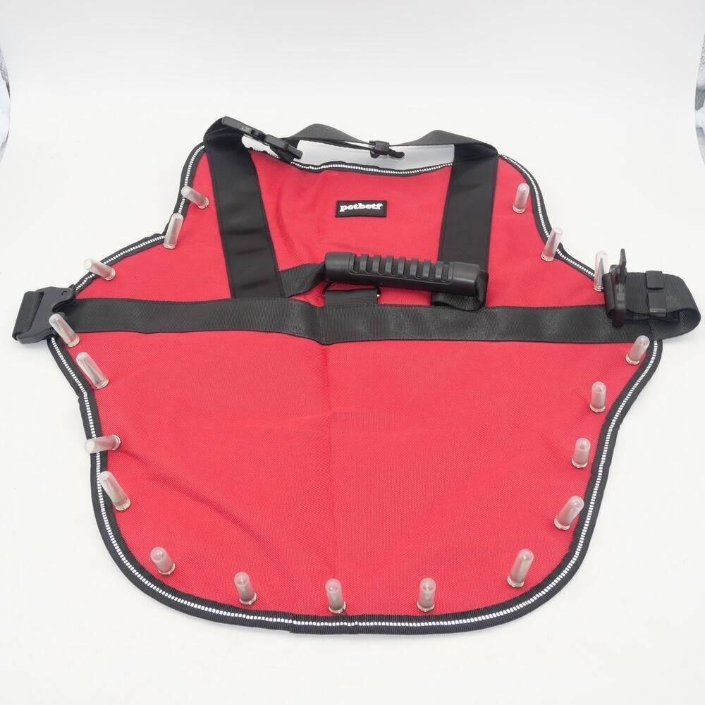 NEW Petbetf Red Anti Hawk Anti Wolf Protective Vest MEDIUM Reflective Handle